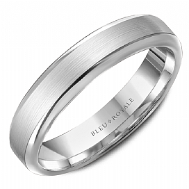 Precious Metal (No Stones) Wedding Bands  -  Men'