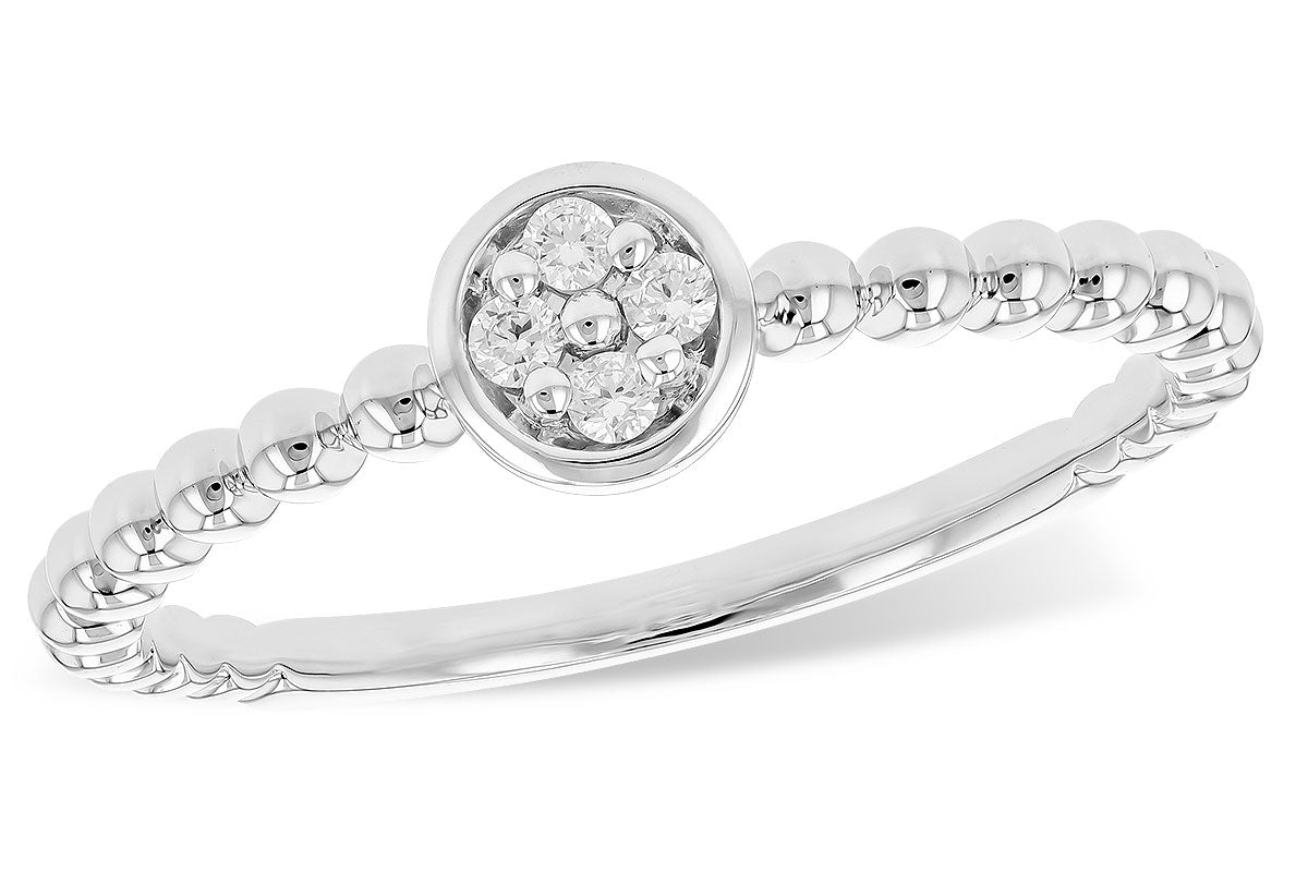 14 Karat White Engagement Ring