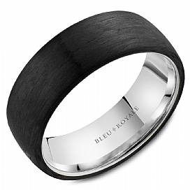 Precious Metal (No Stones) Wedding Bands  -  Men'