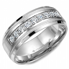 Diamond Wedding Bands - Men'