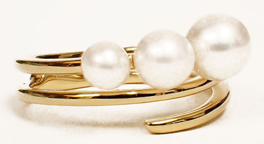 14 Karat Yellow Pearl Ring