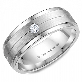 Diamond Wedding Bands - Men'