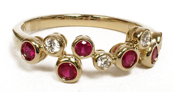 14 Karat Yellow Ruby Ring