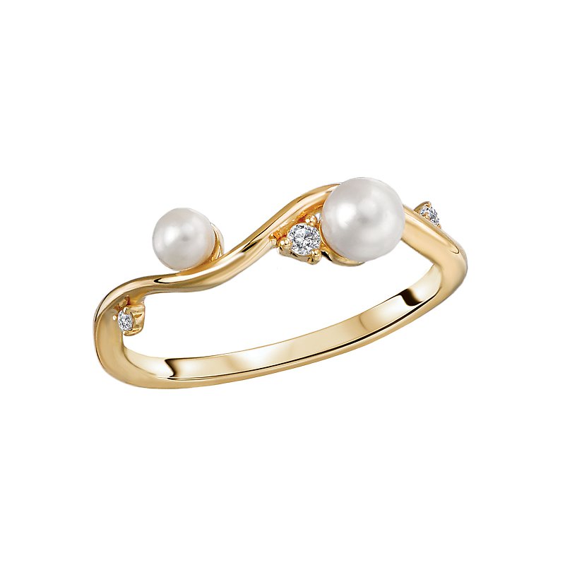 14 Karat Yellow Pearl Ring