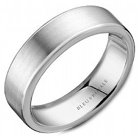 Precious Metal (No Stones) Wedding Bands  -  Men'