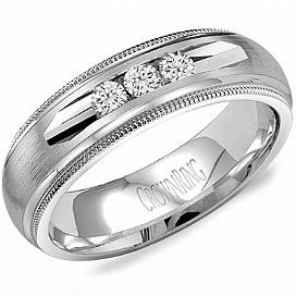 Diamond Wedding Bands - Men'