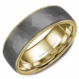 Precious Metal (No Stones) Wedding Bands  -  Men'