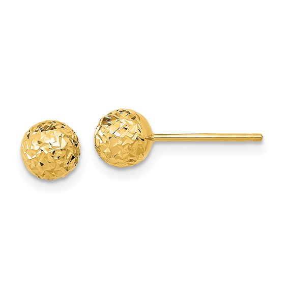 Stud 14 Karat Yellow Earrings