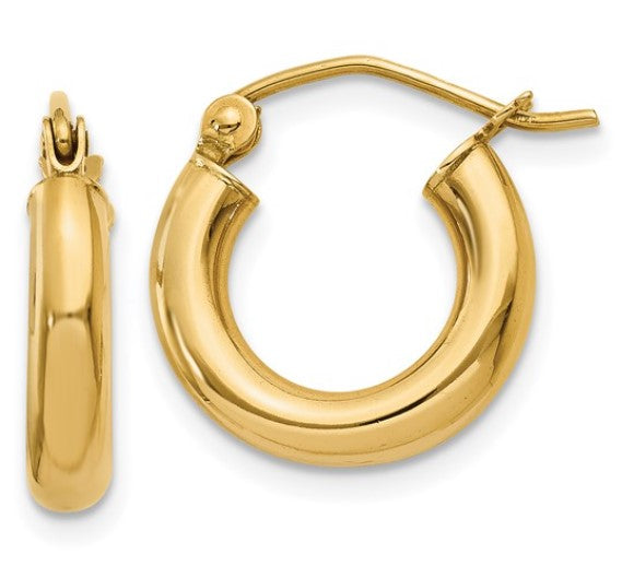 Hoop 14 Karat Yellow Earrings