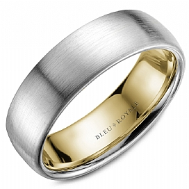 Precious Metal (No Stones) Wedding Bands  -  Men'