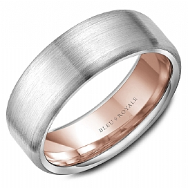 Precious Metal (No Stones) Wedding Bands  -  Men'