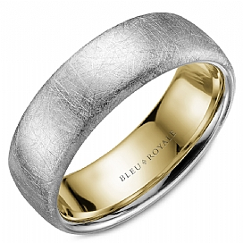 Precious Metal (No Stones) Wedding Bands  -  Men'