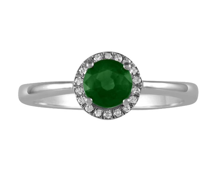 10 Karat White Emerald Ring