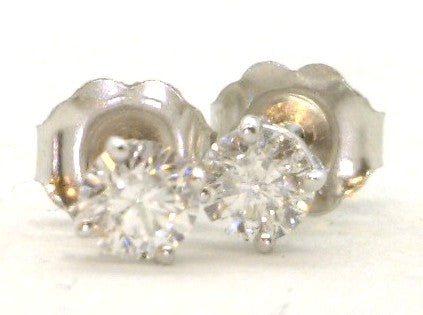 Stud 14 Karat White Earrings