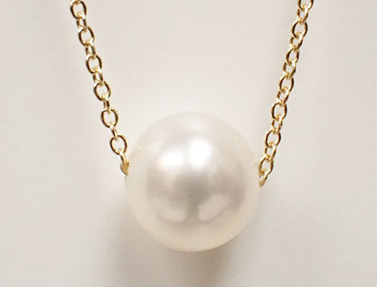 14 Karat Yellow Pearl Necklace