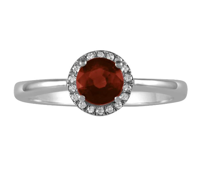 10 Karat White Garnet Ring