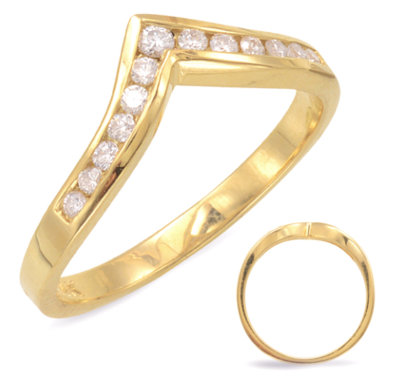 Contour 14 Karat Yellow Wedding Band