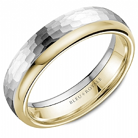 Precious Metal (No Stones) Wedding Bands  -  Men'