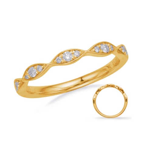 Stackable 14 Karat Yellow Wedding Band