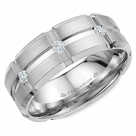 Diamond Wedding Bands - Men'