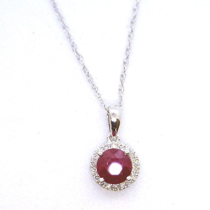 10 Karat White Ruby Pendant