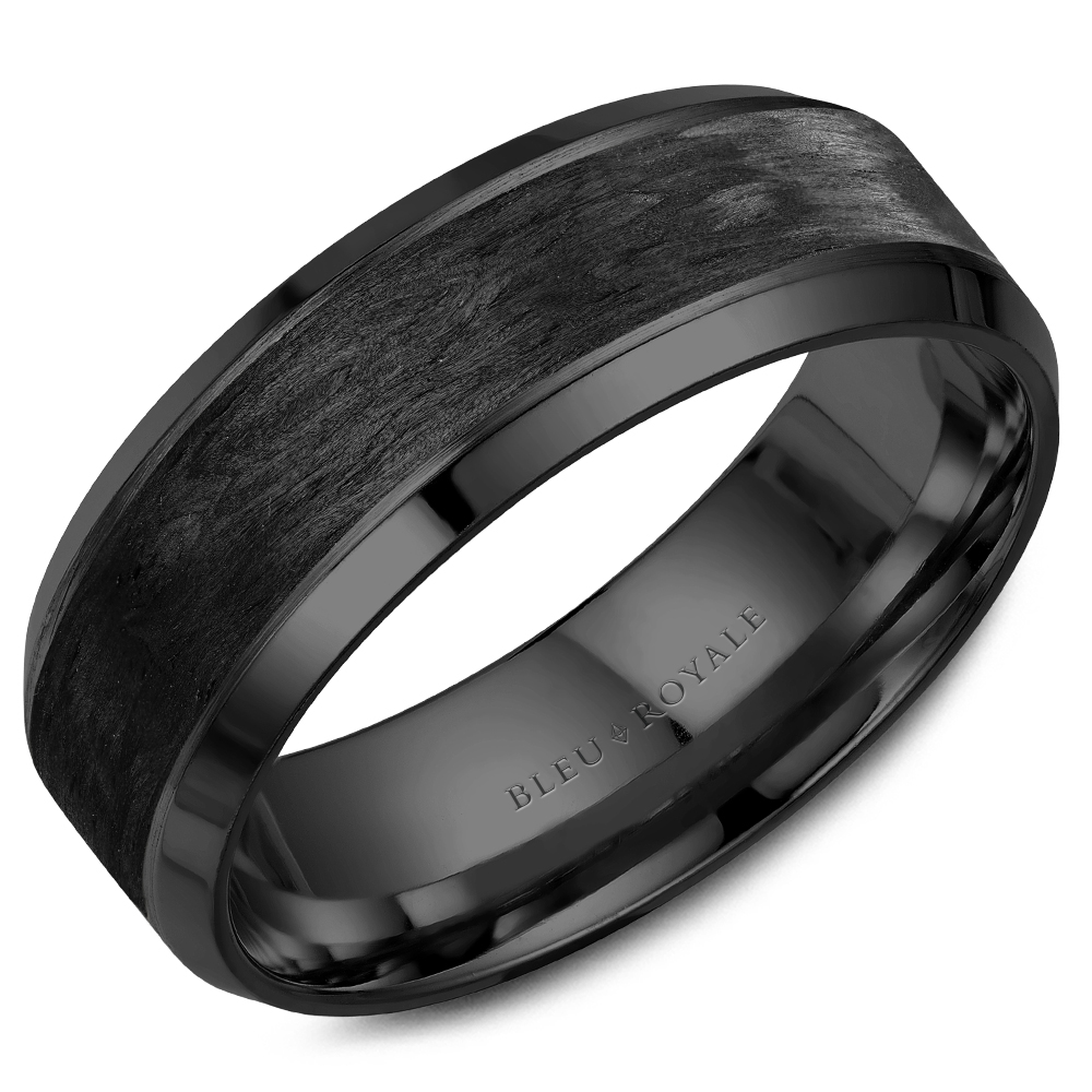 Precious Metal (No Stones) Wedding Bands  -  Men'