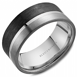 Precious Metal (No Stones) Wedding Bands  -  Men'