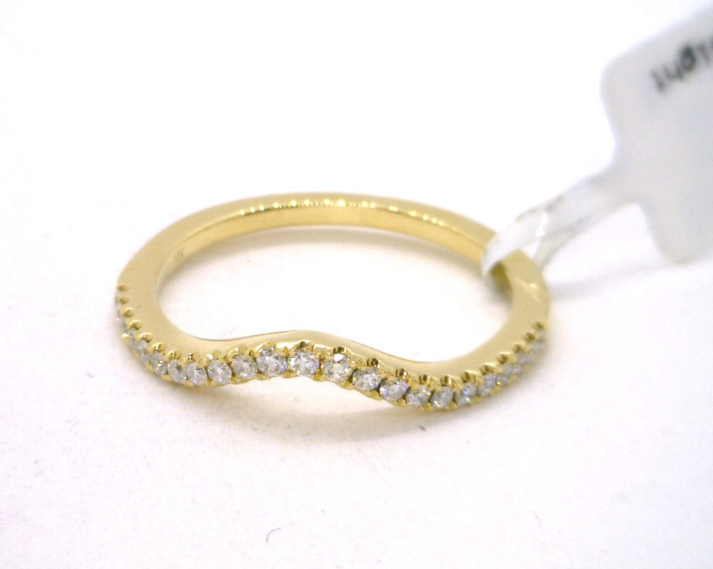 Contour 14 Karat Yellow Wedding Band