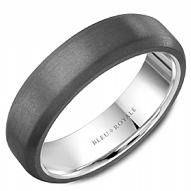 Precious Metal (No Stones) Wedding Bands  -  Men'