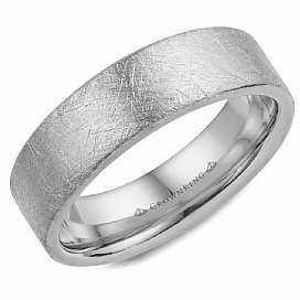 Precious Metal (No Stones) Wedding Bands  -  Men'