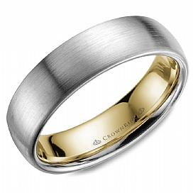 Precious Metal (No Stones) Wedding Bands  -  Men'