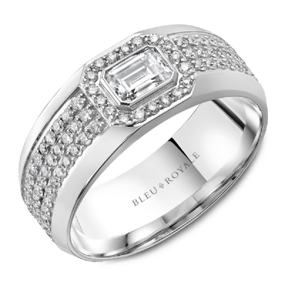 Diamond Wedding Bands - Men'