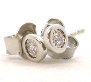 Stud 14 Karat White Earrings