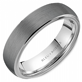 Precious Metal (No Stones) Wedding Bands  -  Men'