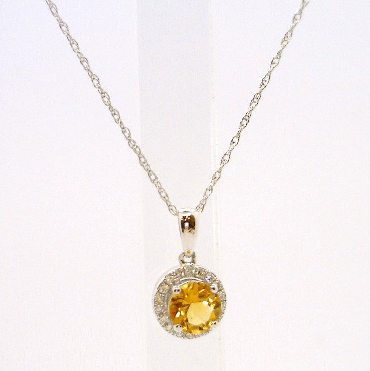 10 Karat White Citrine Pendant